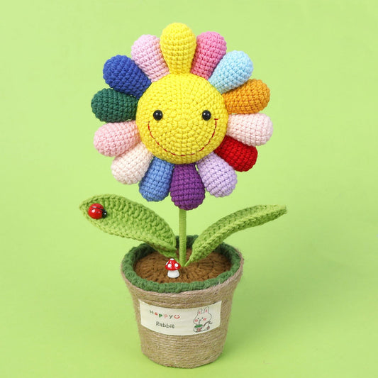 Crocheted potted plant 020