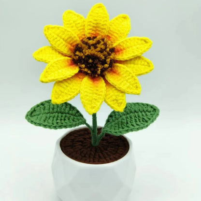 Crocheted potted plant 045
