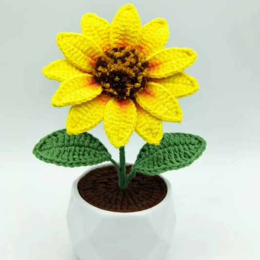 Crocheted potted plant 045