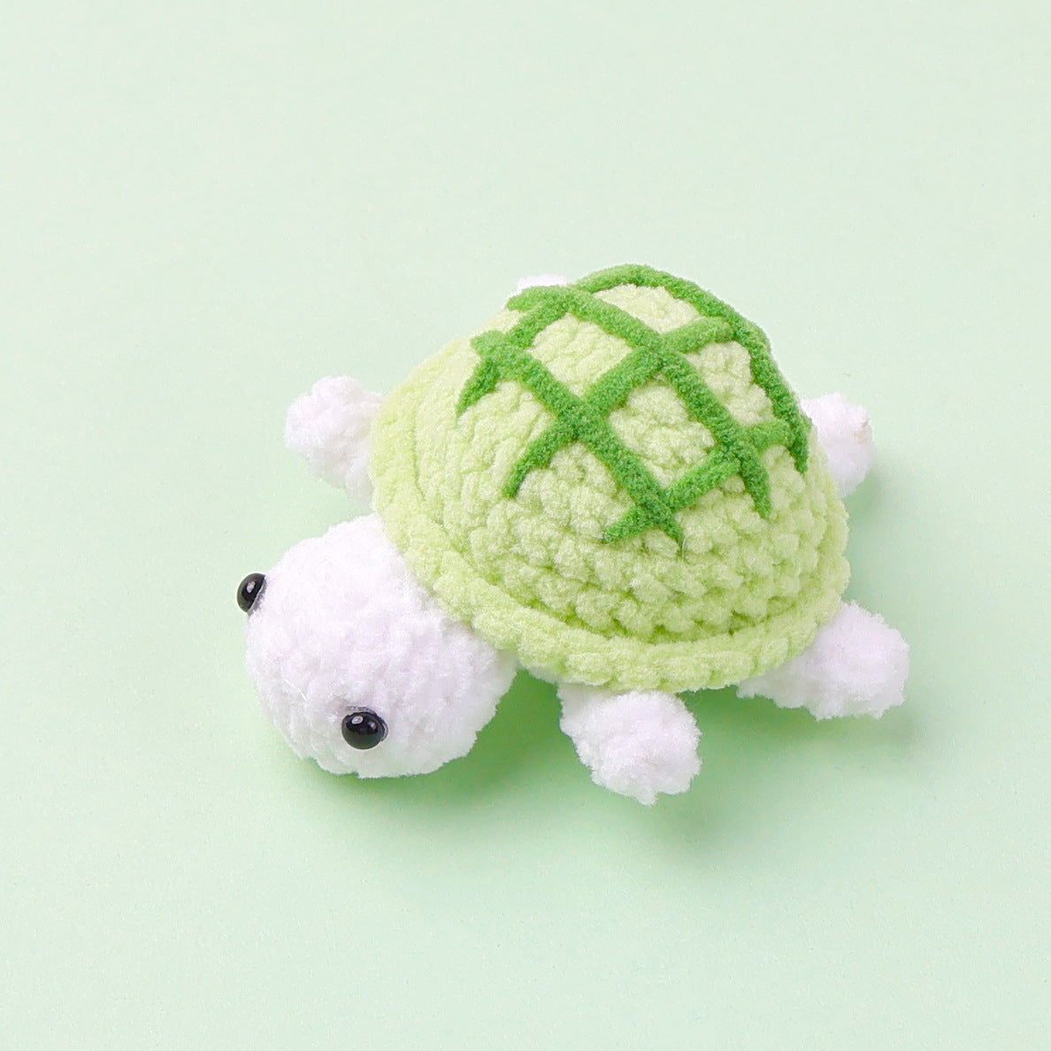 Crocheted little turtle doll