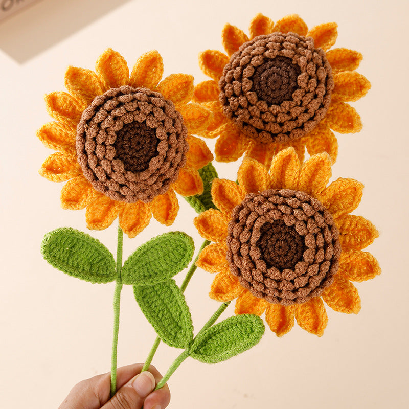 Crocheted Single Flower 002