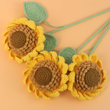Crocheted Single Flower 002