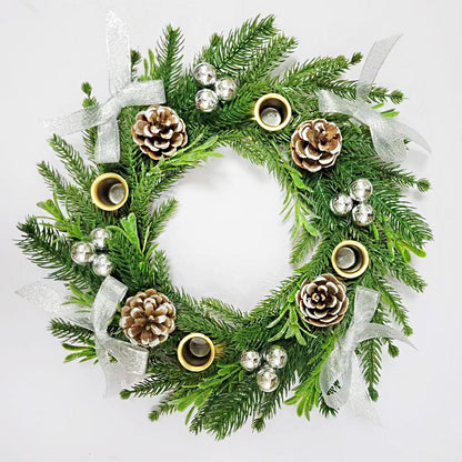 Christmas simulation wreath candle link festival atmosphere decoration home dinner party layout table setting