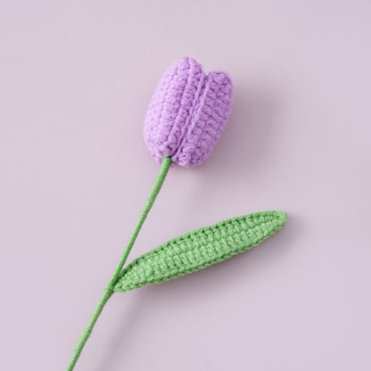 Crocheted Tulip Flower Branch