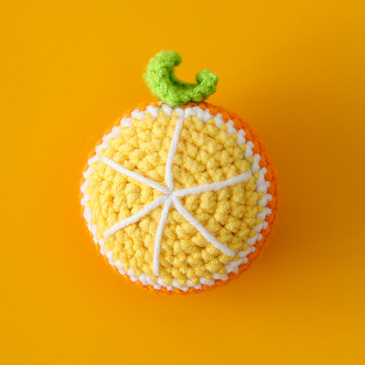 Hand-crocheted fruit and vegetable series pendant keychain