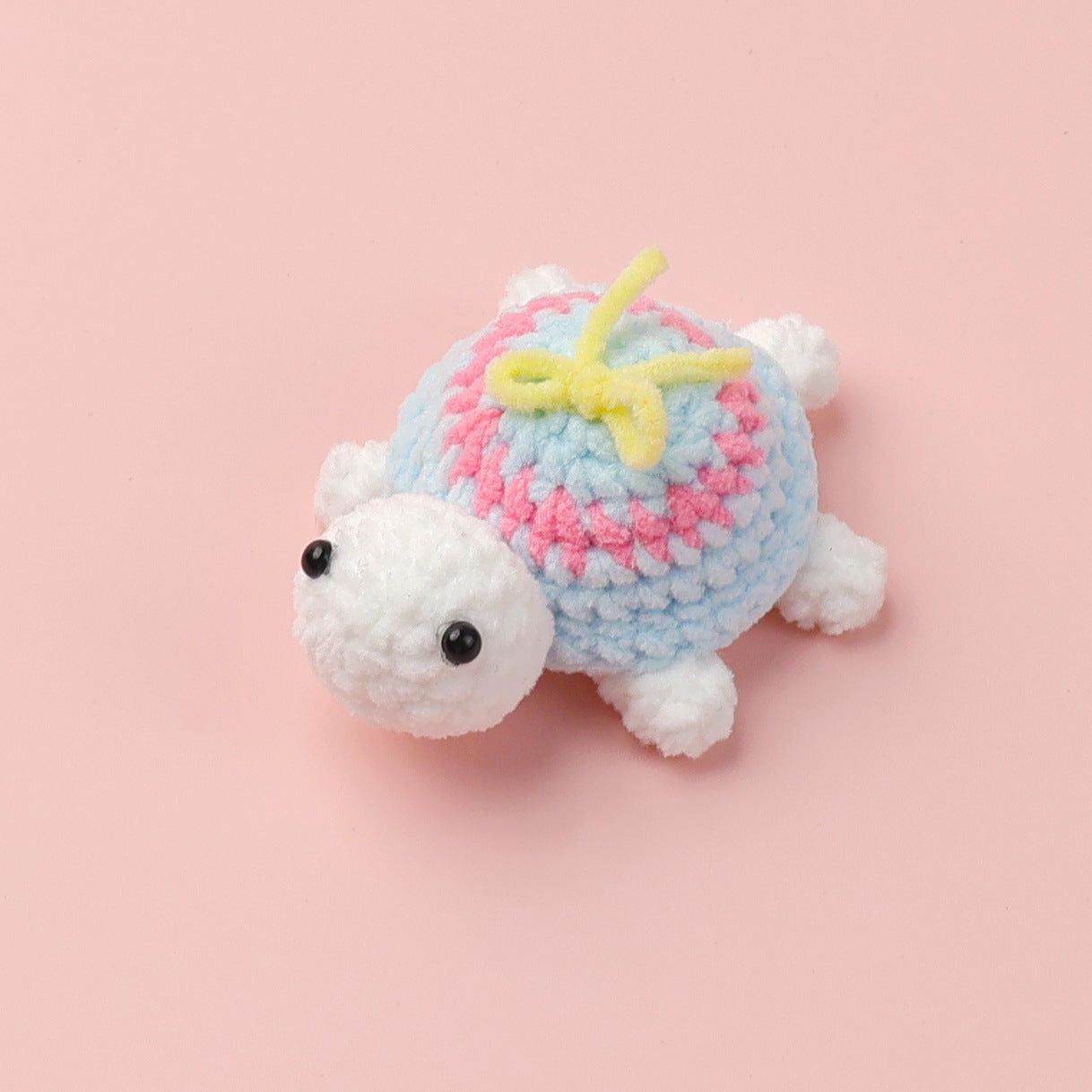 Crocheted little turtle doll