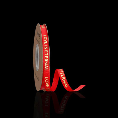 Flower Gift Wrapping Ribbon ( Love is eternal) 1cm Width