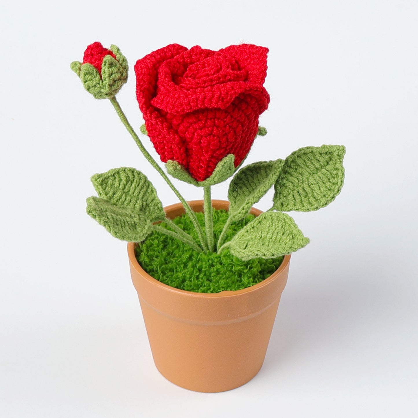 Crocheted potted plant 038