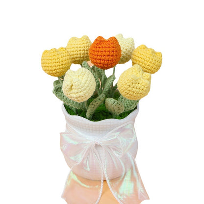 Crocheted Potted Plant 004