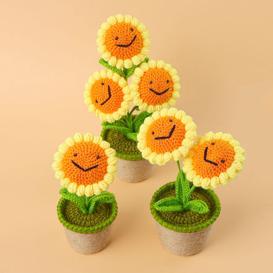 Crocheted potted plant 023