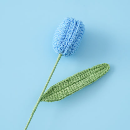 Crocheted Tulip Flower Branch