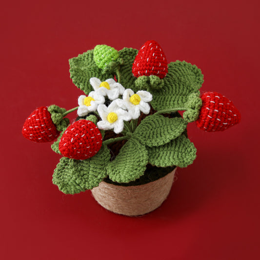 Crocheted potted plant 035