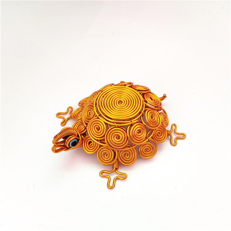 [Turtle] Creative animal models, turtle ornaments, colorful aluminum wire crafts