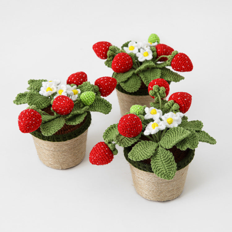 Crocheted potted plant 035