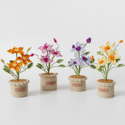 Crocheted potted plant 040