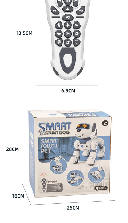 Intelligent remote control robot dog early education programming touch sensing electric stunt simulation toy dog electronic pet