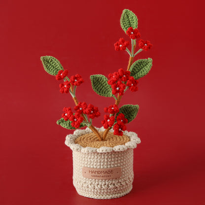 Crocheted potted plant 041