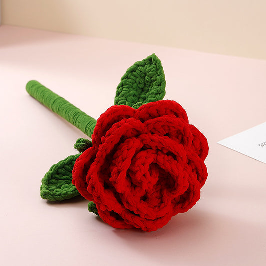 Crocheted Single Flower 001