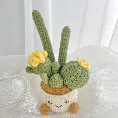 Crocheted potted plant 024