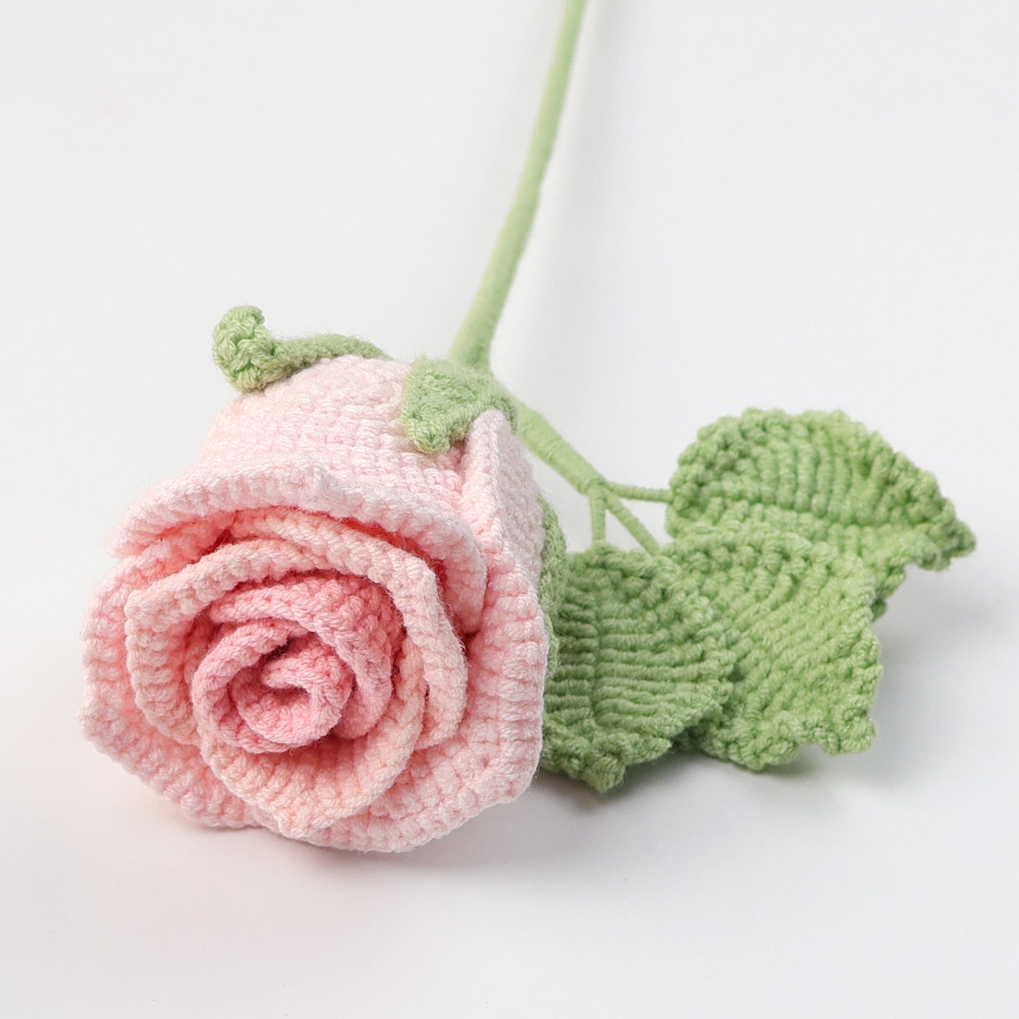 Crocheted Wine glass rose