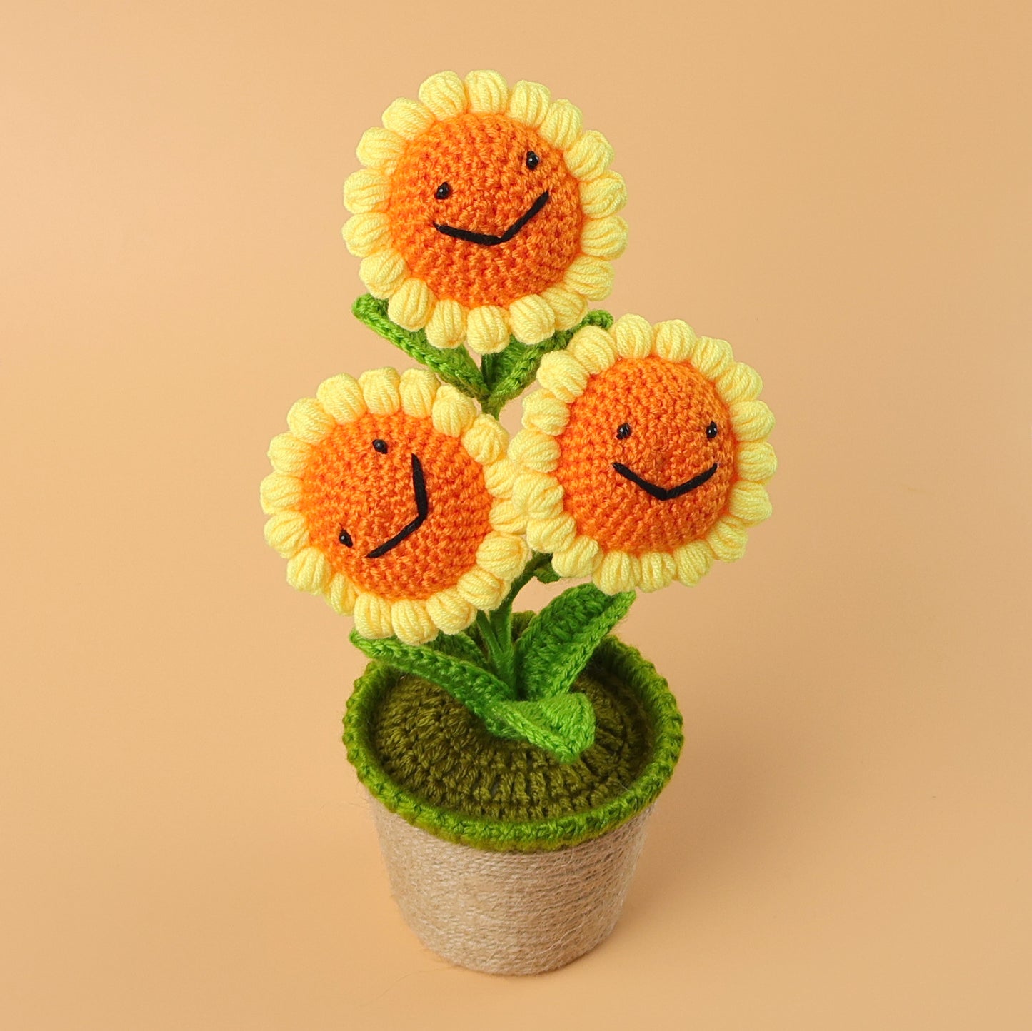 Crocheted potted plant 023