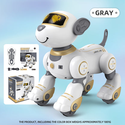Intelligent remote control robot dog early education programming touch sensing electric stunt simulation toy dog electronic pet