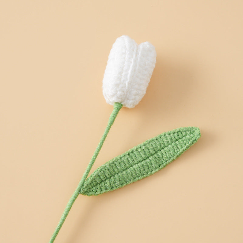 Crocheted Tulip Flower Branch