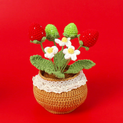 Crocheted potted plant 032