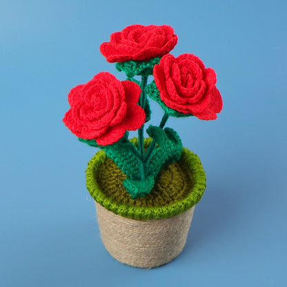 Crocheted potted plant 037