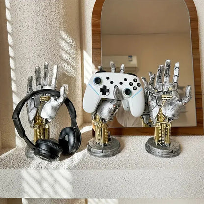 Cyberpunk manipulator game controller stand headphone storage rack desktop ornaments room storage artifact