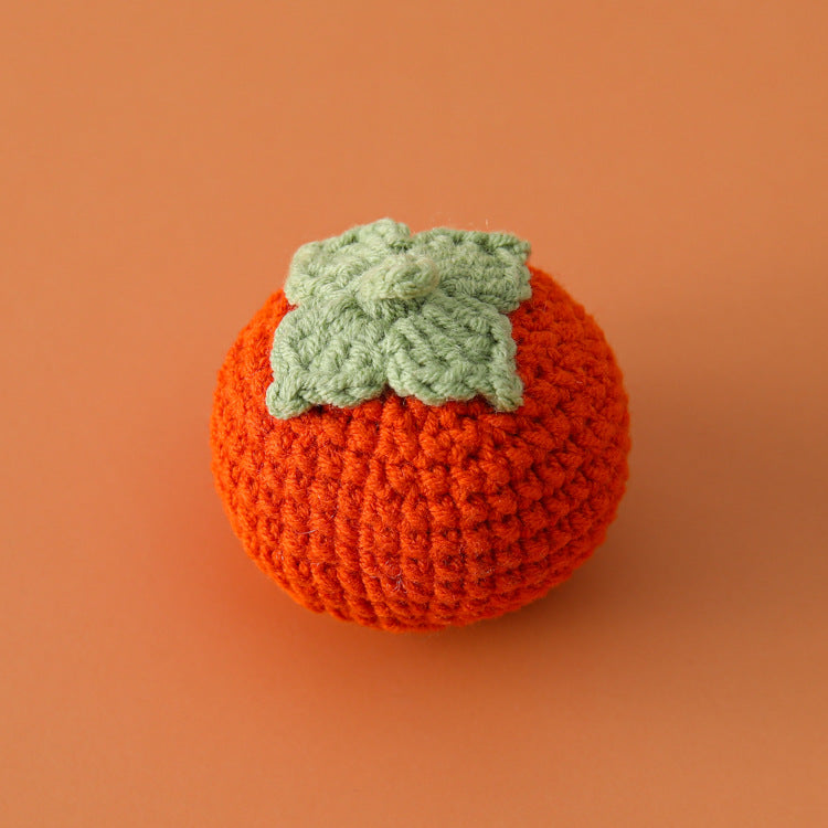 Hand-crocheted fruit and vegetable series pendant keychain