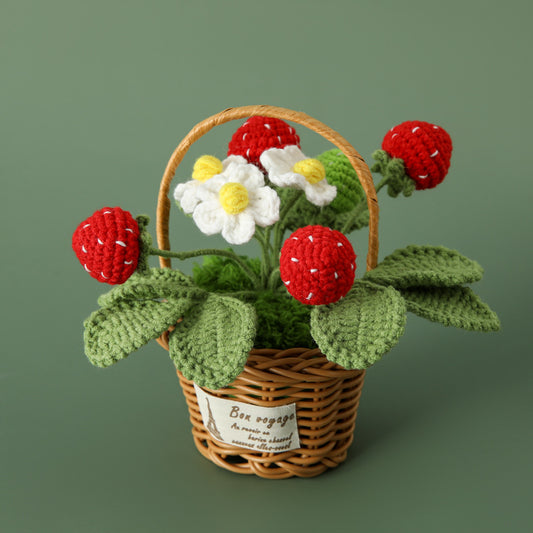 Crocheted potted plant 044