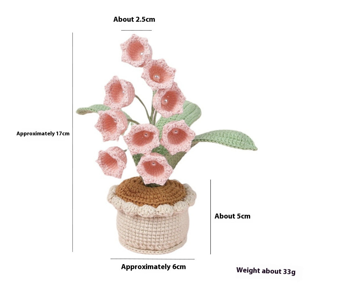 Crocheted potted plant 033