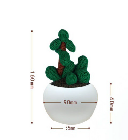 Crocheted potted plant 028