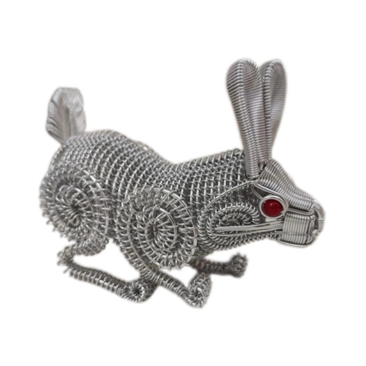 【Rabbit】Crafts Handmade Aluminum Wire Rabbit Model