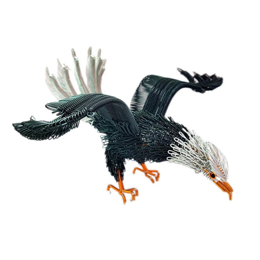 [Eagle] Animal eagle model ornaments, ornaments, aluminum wire handicrafts