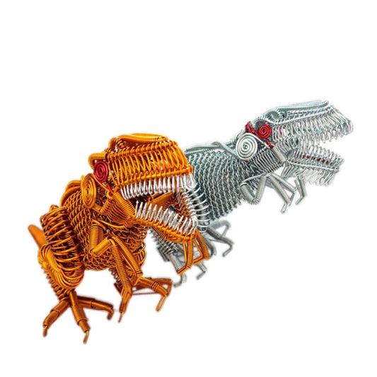 [Large Tyrannosaurus Rex] Aluminum wire craft woven products