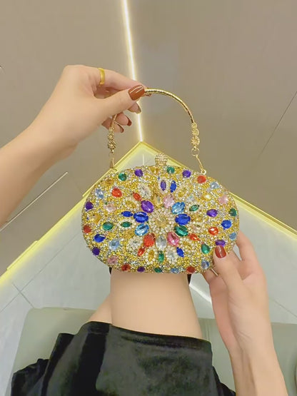 Rhinestone bag women's evening dress banquet clutch bag diamond handheld evening bag cheongsam bag