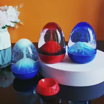 Creative volcanic eruption ornaments volcano hourglass